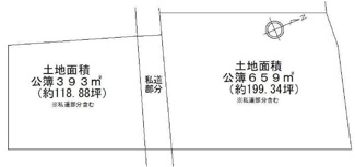 【土地図】 | 大津市木戸1368付近　売土地