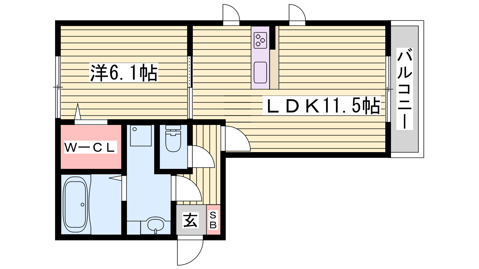 Felice Casa A棟の間取り
