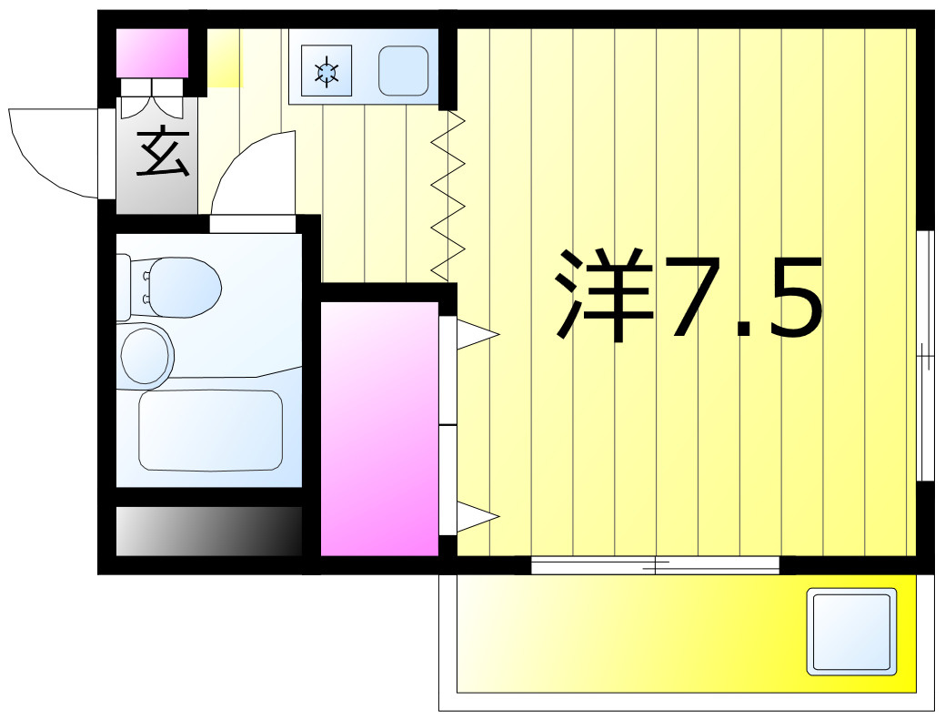 ジュネパレスコージーキャビンの間取り