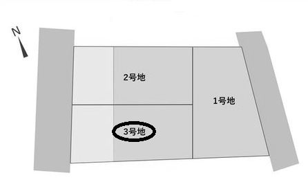 【土地図】 | 箕面市箕面２丁目　土地　３号地