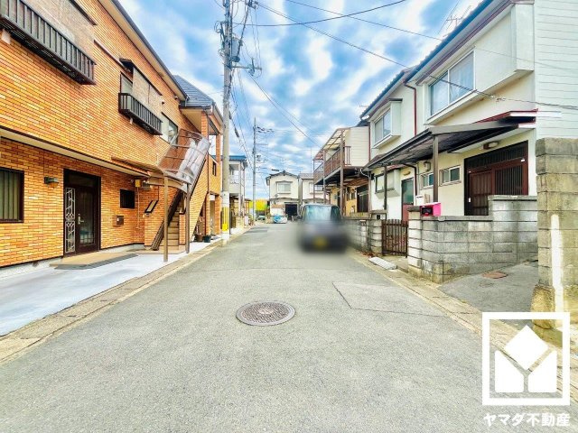 伏見区久我御旅町　1号地の前面道路含む現地写真