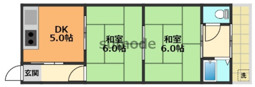 清水ハイツの間取り