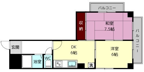 コーポ五風の間取り