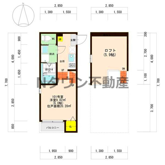 【間取り】 | ハーモニーテラス金城町 | 間取りです。