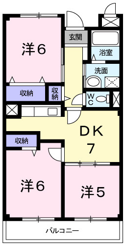 シャルマン今宿の間取り