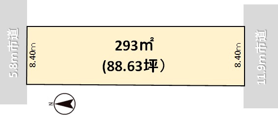 あわら市春宮2丁目　土地の土地図