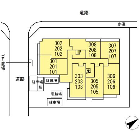 Salice Ｋ(ｻﾘﾁｪ ｹｰ)の区画図|前回募集時の写真です。現況優先