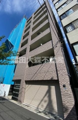 扇ロイヤルハイツの外観|2012年3月築　RC鉄筋コンクリート造地上8階建て総戸数19戸の人気賃貸マンション
東京都品川区南大井3丁目　JR京浜東北線大森駅徒歩7分京急本線大森海岸駅徒歩6分
