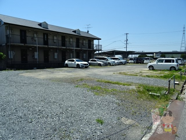 岡山市北区野殿東町の駐車場の外観