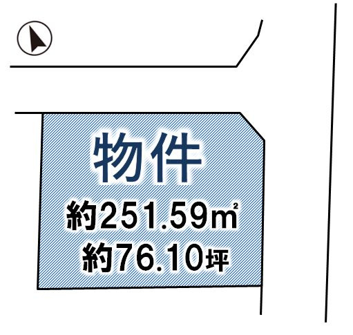 栃木市片柳町2丁目の土地図
