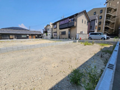 【外観】 | 額原町　売土地 | スーパーサンエーまで徒歩５分！毎日のお買い物に便利ですね！