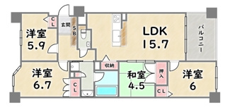 【間取り】 | サーパスシティ西院日照町