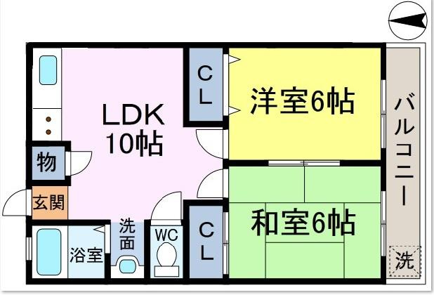 シャトレートミーⅡの間取り
