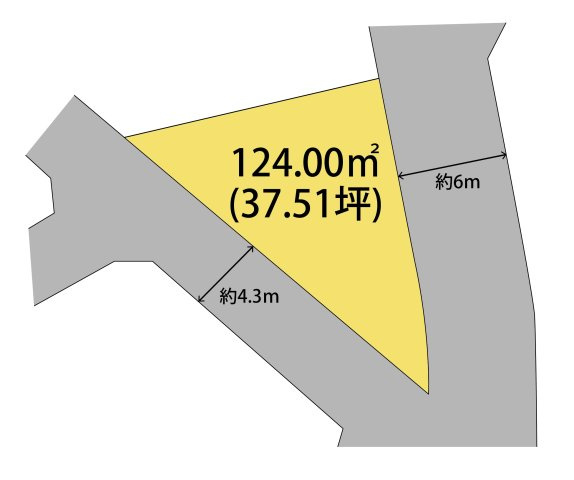 和歌山市神前・土地・125650の区画図