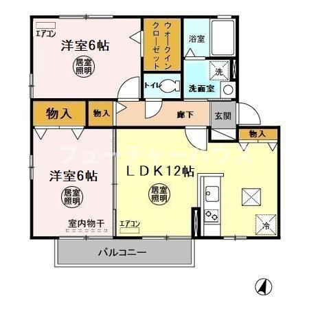 パークフラッツ　Ｃの間取り