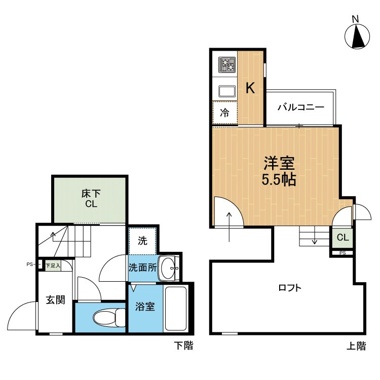 CB九品寺リヤン　の間取り