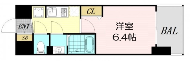 【間取り】 | プレサンスOSAKA DOMECITYビーツ