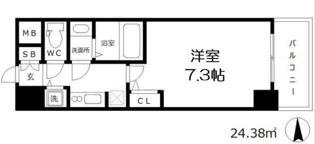 【間取り】 | S-RESIDENCE新大阪駅前