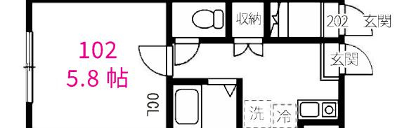 【間取り】 | マーレ明大前Ⅱ