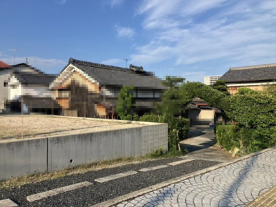 【外観】 | 大津市二本松2　売土地 | 外観、敷地と隣接地の状況