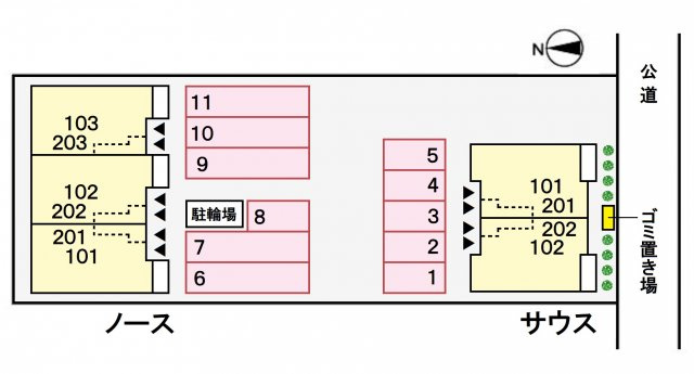 スターダスト・ヒルズ ノースの区画図