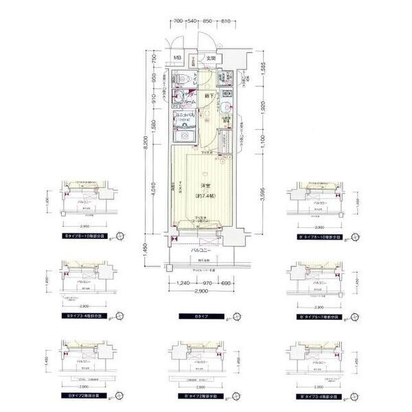 プレサンス久屋大通公園エアリーの間取り