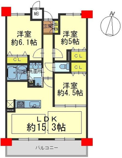 【間取り】 | エスリード京都山科セミリア | 間取図
