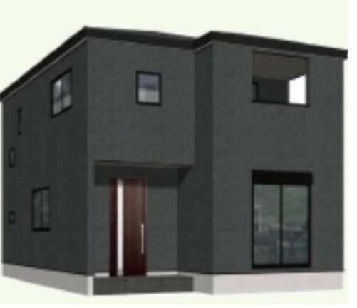藤岡市岡之郷第4（全5棟）2号棟の外観パース|2号棟　パース