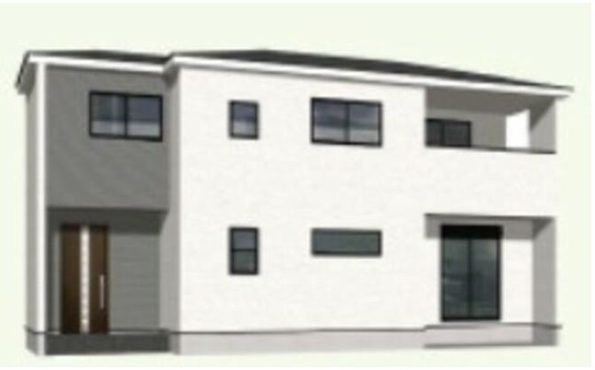 藤岡市岡之郷第4（全5棟）4号棟の外観パース|4号棟　パース