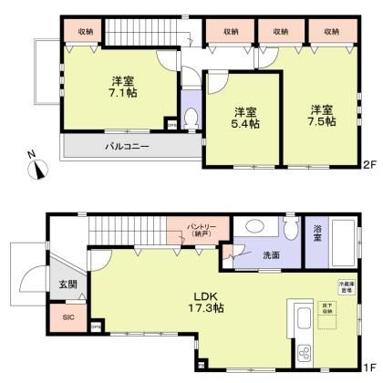 【間取り】 | 杉並区松庵１丁目戸建