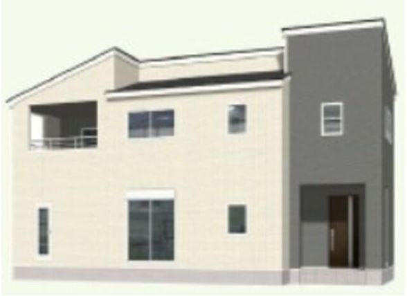 藤岡市岡之郷第4（全棟）5号棟の外観パース|5号棟　パース