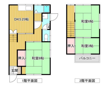 西八代貸家 東