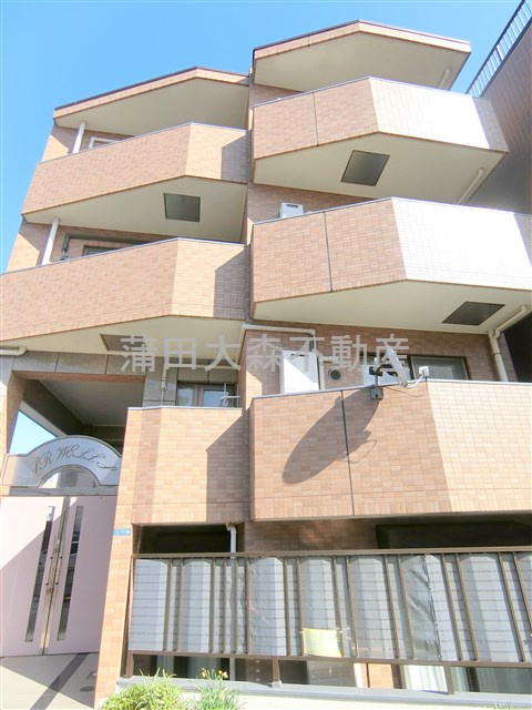エス・アールウェルズ大森西の外観|1997年5月築　RC鉄筋コンクリート造地上4階建て総戸数13戸の分譲賃貸マンション
東京都大田区大森西2丁目　京浜急行本線平和島駅徒歩9分