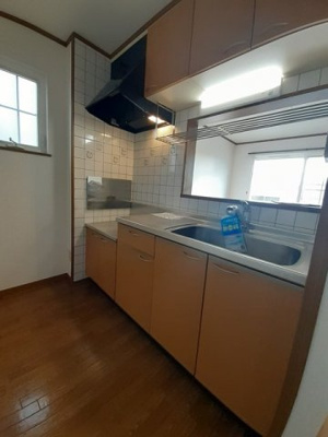 【キッチン】 | アンソレイユＢ | きれいなキッチンです