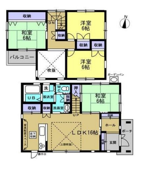【間取り】 | 間取りは4LDKになります。