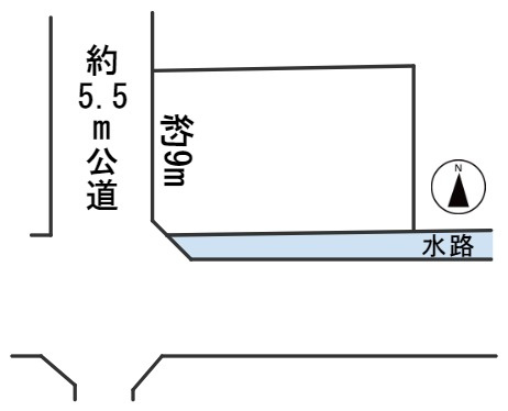 ６３７６３　岐阜市石原土地の区画図