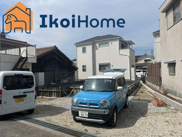 明石市二見町西二見　新築一戸建の外観|南向き陽当り良好◎広々として１８帖のLDKでご家族で団らんできます♪2台駐車可能です◎