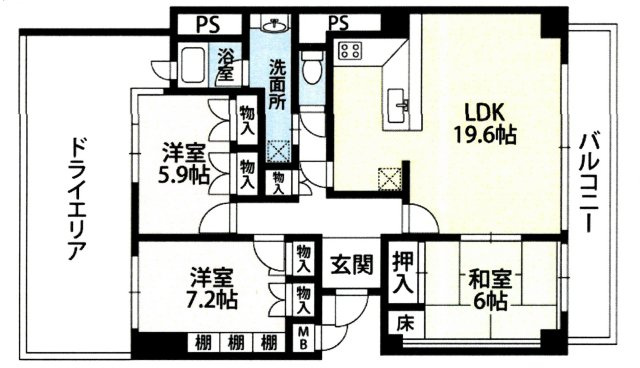 【間取り】 | ラフィーヌ芦屋