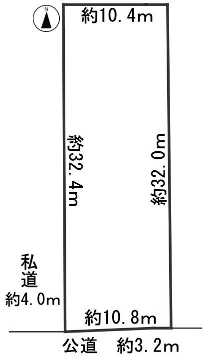 ６２６９６　羽島郡笠松町北及土地の区画図