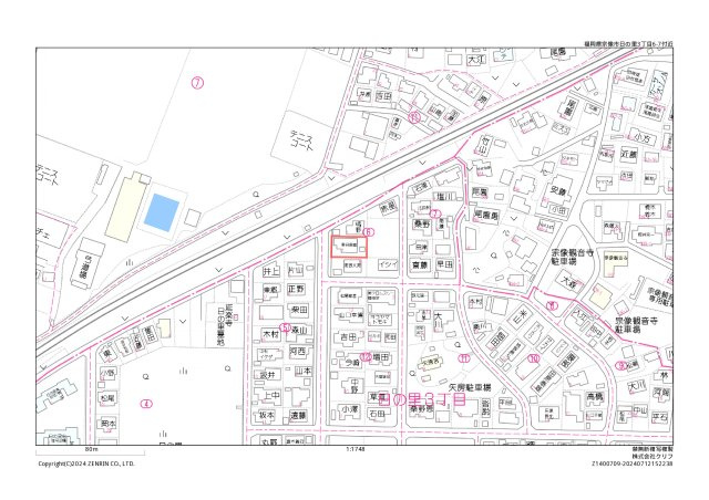 【土地図】 | 宗像市日の里3丁目 売地