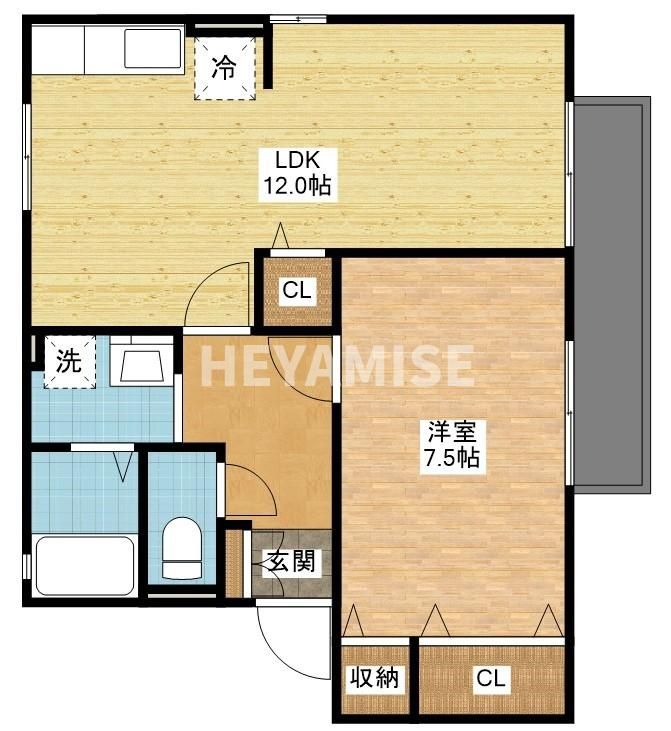 サンライズハイツ21の間取り