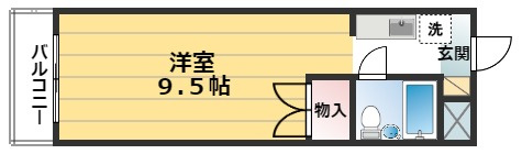 カーサヴェルデ西大路五条（旧ハイツ紅屋）の間取り