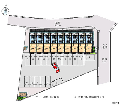 【駐車場】 | レオパレスwisteria