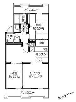 【間取り】 | 川口第一ローヤルコーポ