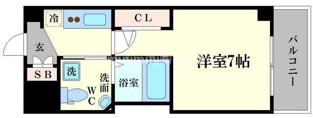 ラシーヌ天王寺町南の間取り