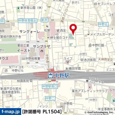 【地図】 | パールシティ中野