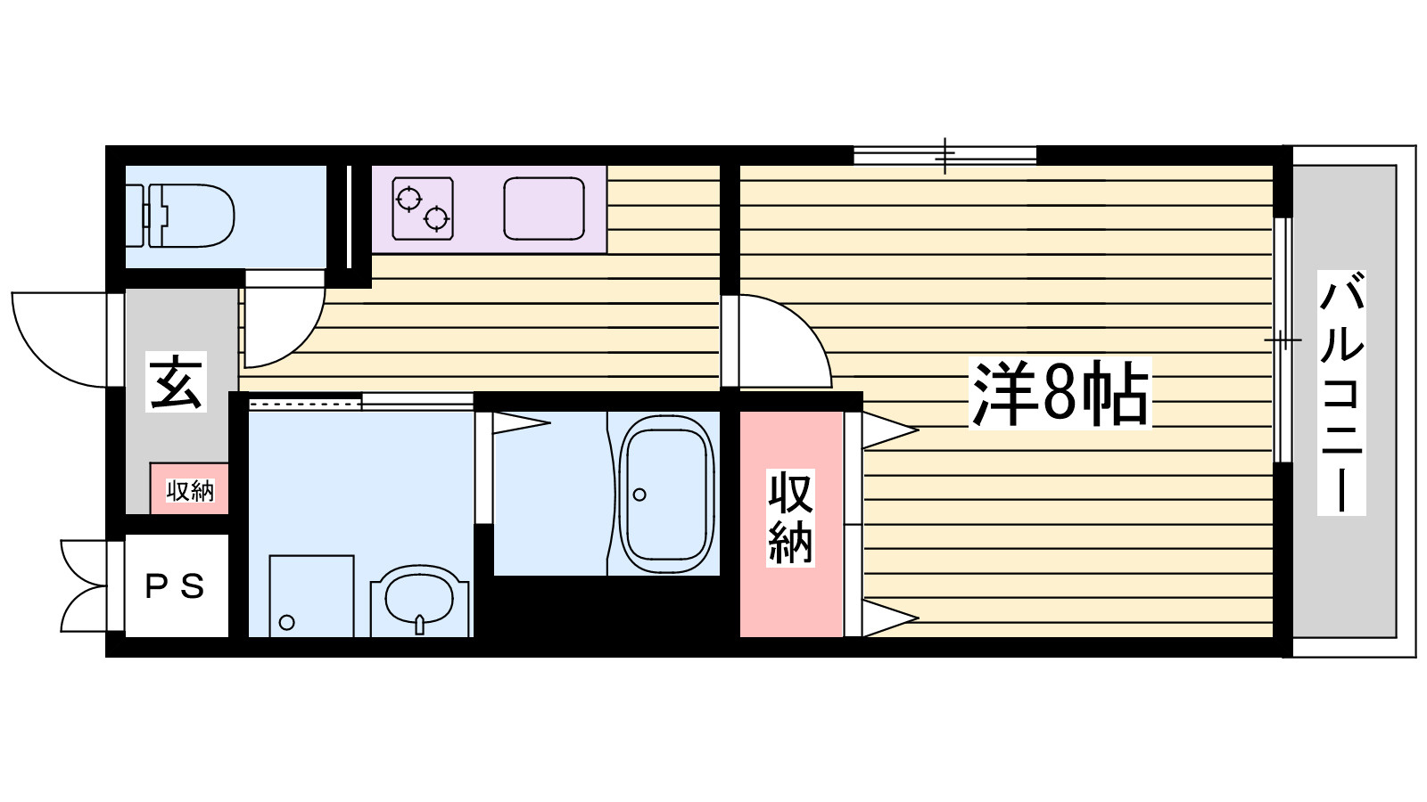 クローバー英賀保駅前の間取り