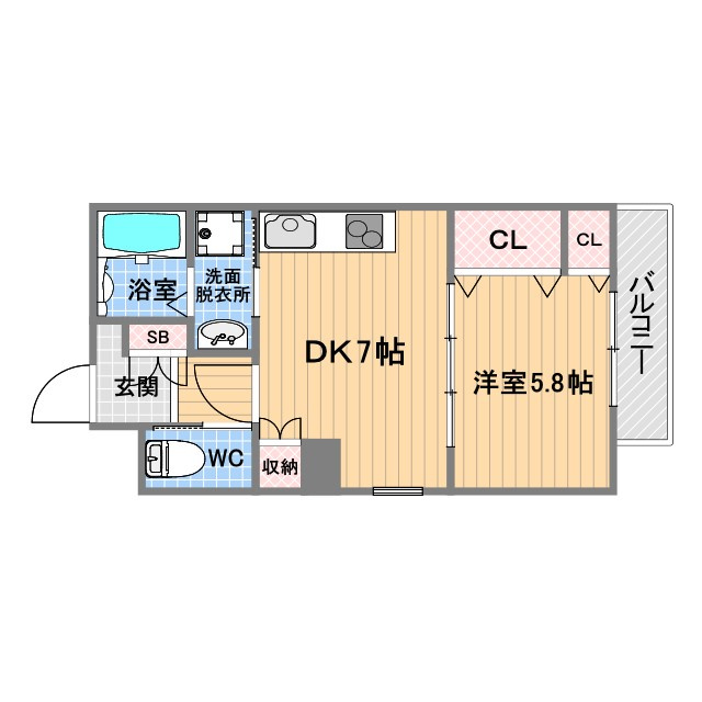 メインステージ甲子園口の間取り