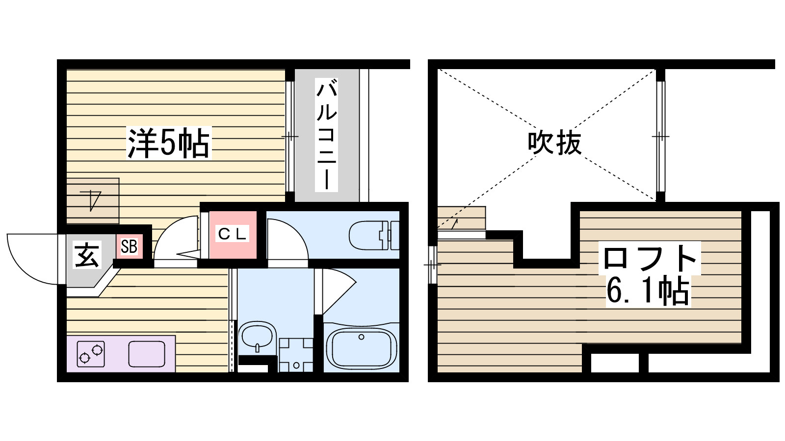ラネージュ五色山の間取り