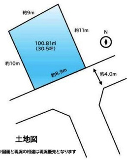 【土地図】 | 川越市豊田町2丁目　建築条件なし売地　東武東上線『川越駅』徒歩25分　【大東東小学区】